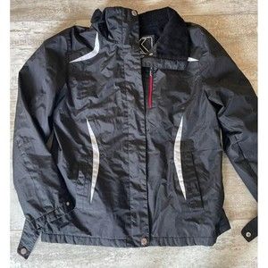 Women’s Medium ZeroXposur Fleece Lined Full Zip & Button Black Jacket